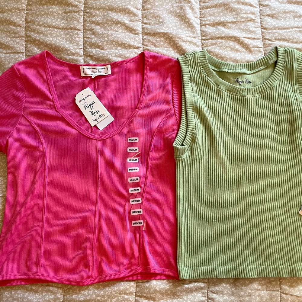 Lot of 2 Junior Tops Size Medium, NWT